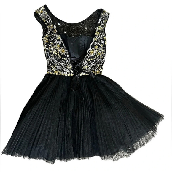 Sherri Hill Beaded Cocktail or Prom Dress - Picture 2 of 6